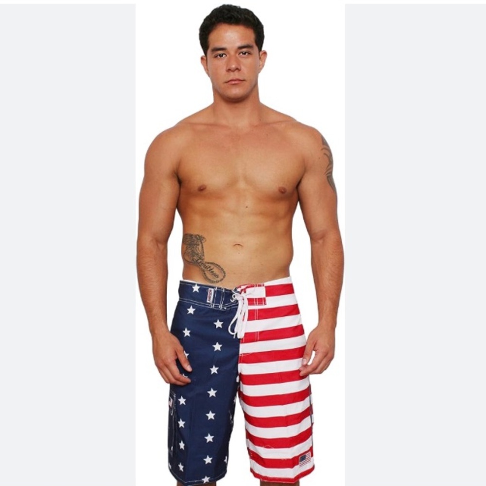 Patriotic Men's Swim Trunks